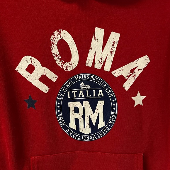 Roma Italia hooded sweatshirt with kangaroo pouch in EUC - Picture 2 of 6